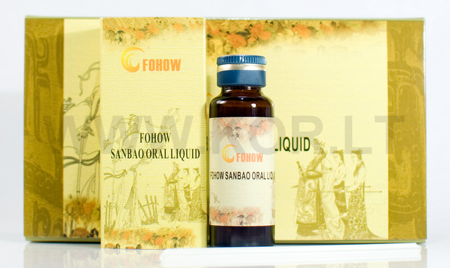 Fohow Sanbao Oral Liquid (Kordicepsas „Trys brangenybės“)
